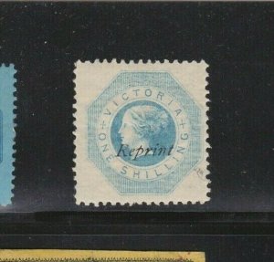 Australia Victoria  Sc# 25 Overprinted Reprint Mint Hinged Remnant See Scans