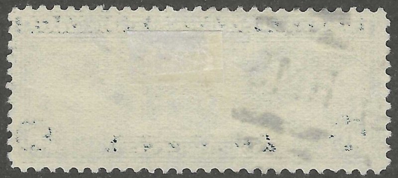 USA, stamp, Air Mail, Scott#c24, used, hinged, 30 cents, wing, globe, blue