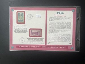 1934 Commemorative Stamps panels