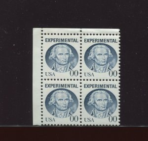 TD130F George Clinton Perf 11.25 x 11 RARE Test Block of  Stamps  (TD130 By 569)