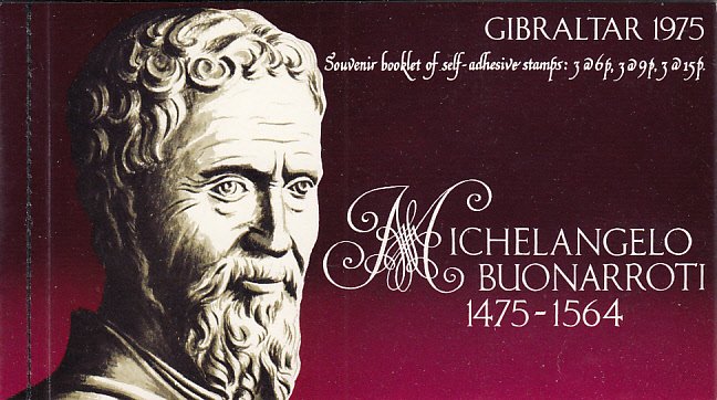 Gibraltar 1975 Sc #328a Booklet Micheangelo Sculptures