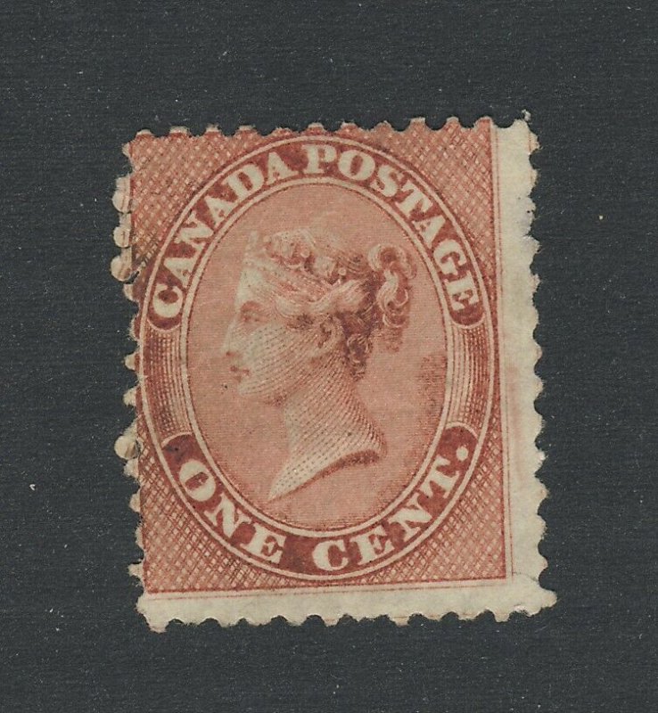 Canada Queen Victoria MNG Stamp #14b-1c Deep Rose MNG VG/F HR GV= $200.00