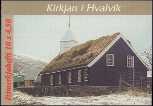 Faroe Islands #329a, Complete Set, Unexploded Bklt, 1997, Never Hinged