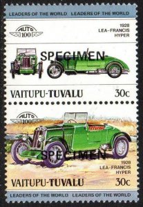 Tuvalu - Vaitupu Sc #7 MNH pair with 'SPECIMEN' overprint