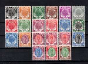 Malaysia-Kedah Sc 61-81 MLH Full Set of 1951 - HJ06