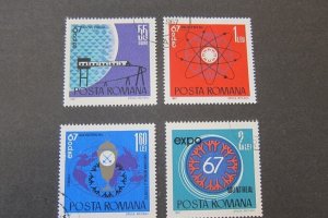 Romania 1967 Sc 1963-66 set FU