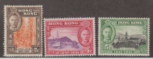 Hong Kong Scott #168-169-170 Stamps - Mint Set