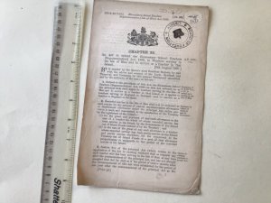 Isle of Man Education 1898 Teachers Superannuation chapter 38 original A6265