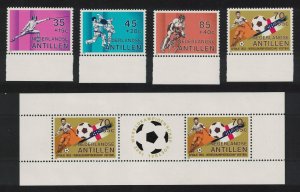 Neth. Antilles Football Cycling Judo 4v+MS 1982 MNH SG#772-MS776