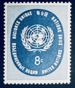 United Nations NY #64 8¢ UN Seal (1958). MNH