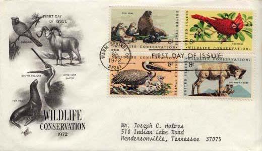 United States, First Day Cover, Animals