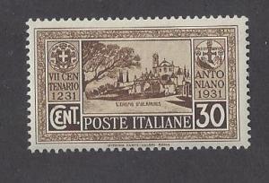 Italy Scott # 260 Mint Never Hinged 