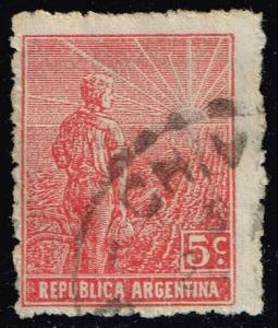 Argentina #194 Farmer and Rising Sun; Used (0.30) (2Stars)