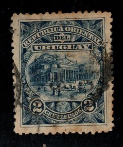 Uruguay Scott 110 Used Train stamp