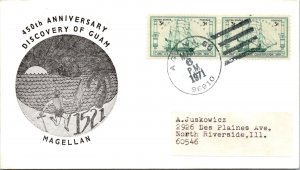 1971 - 450th Anniversary Discovery of Guam - Agana, Gu - F34488