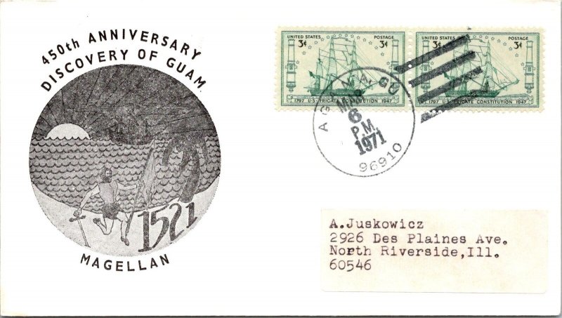 1971 - 450th Anniversary Discovery of Guam - Agana, Gu - F34488