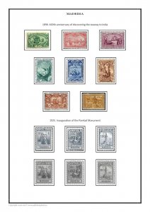 Madeira Islands 1868-2022 PDF (DIGITAL)  STAMP ALBUM PAGES