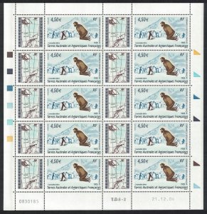 FSAT TAAF Birds Penguins Full Sheet 2005 MNH SG#542 MI#568