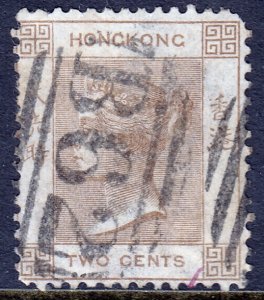 Hong Kong - Scott #8 - Used - Rounded corner UR - SCV $8.50