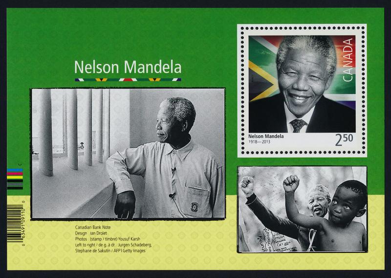 Canada 2805 MNH Nelson Mandela, Black History Month