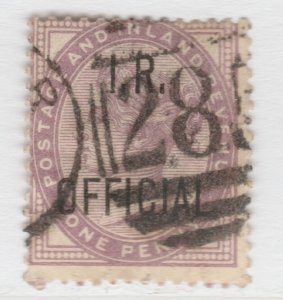 Great Britain GB Official Inland Revenue 1882 1d Used A27P13F22732-