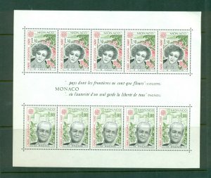 Monaco #1228a  (1980 Europa sheet of ten) VFMNH CV $15.00