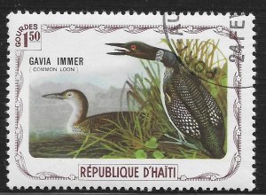 Haiti - Cinderella - 1.50g Birds - Common Loon ~ CTO