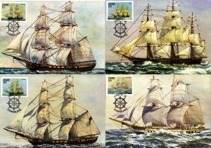 Ciskei - 1985 Sail Troopships Maxi Card Set SG 81-84