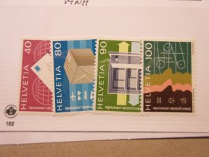 SWITZERLAND 9O10, 9O11, 9O12, 9O13 MNH Lot12 Cat $7.20