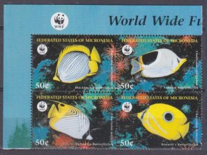 1997 Micronesia 583-586VB WWF / Sea fauna 7,50 €