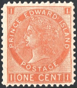 Prince Edward Island SC#11 1¢ Queen Victoria (1872) MLH