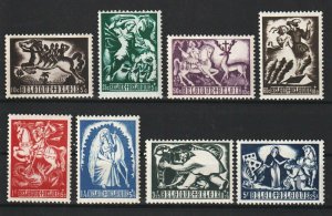BELGIUM 1944 Control of Tuberculosis,  Art Works (8v Cpt) VF MNH