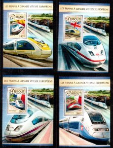 DJIBOUTI - M/S - 2016 - TRAINS - 4 x MS -