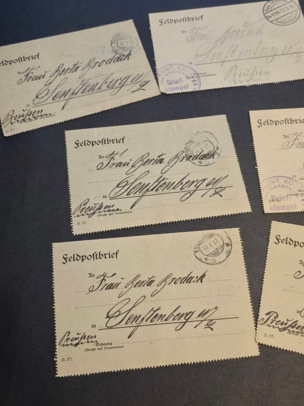 10 pcs WW1 WWI Imperial German soldiers Feldpost