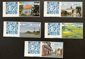 Germany 2018 Steinburg Lighthouse architecture set of 5 stamps NordBrief MNH