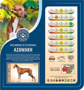 Sierra Leone - 2019 Azawakh Dog Breed - Stamp Souvenir Sheet - SRL190805b