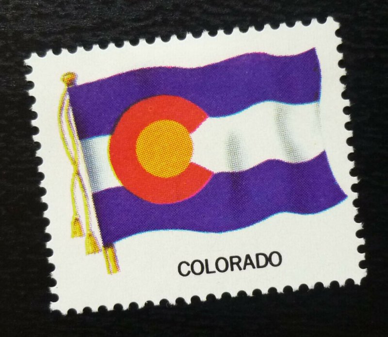 USA Poster Stamp Flag COLORADO  C28