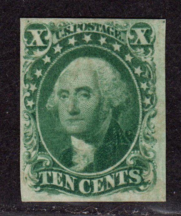 $US SC#14 M/VLH/XF, original gum, PF Cert, CV. $5000