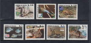 Bolivia Scott #859-865 MH