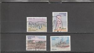 Denmark  Scott#  666-9  Used