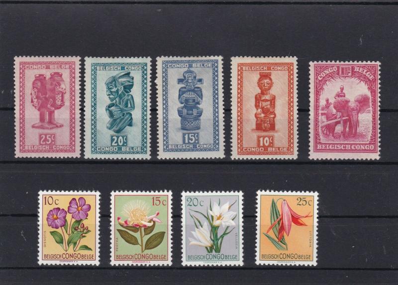 belgian congo mounted mint stamps ref r9367