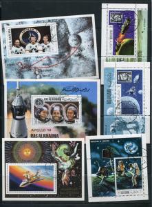 Space Accumulation Stamps+ 6Souvenir Sheets Used/CTO 4971