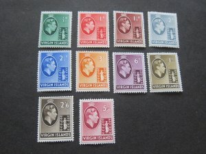 Virgin Islands 1938 Sc 76-85 MH