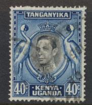 Kenya Uganda Tanganyika SG 143 perf 13¼ x 13¾ Used