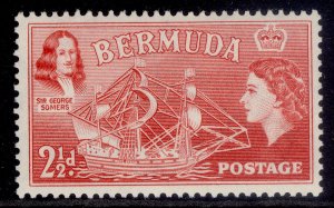 BERMUDA QEII SG139, 2½d rose-red, M MINT.