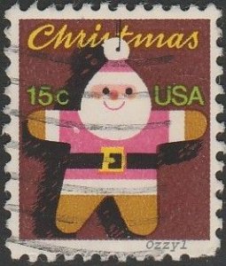 USA #1800  1979 15c Santa Claus Tree Ornament USED-Fine-VF-NH.