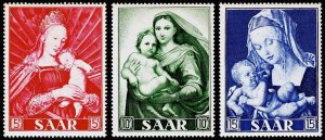 Saar Scott 250-252 (1954) Mint NH VF Complete Set, CV $8.05 C