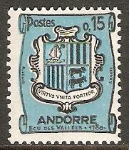 1961 Andorra-French Scott 145 Coat of Arms MNH