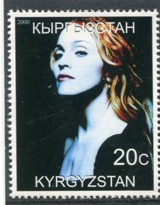 Kyrgyzstan 2000 MADONNA American Singer 1 value Perforated Mint (NH)