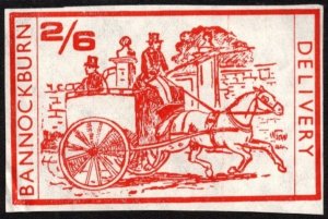 1971 Great Britain Postal Strike 2/6 Bannockburn Delivery Horse & Carriage (Red)